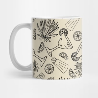 Margarita Time - black lines Mug